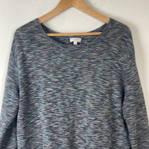 Aritzia Wilfred Blanchard Linen Blend Sweater Grey/Blue blend - Picture 3 of 10